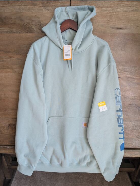 Carhartt Other - NWT Carhartt Hoodie Mens XL Light Green Long Sleeve Loose Fit Midweight TS0288